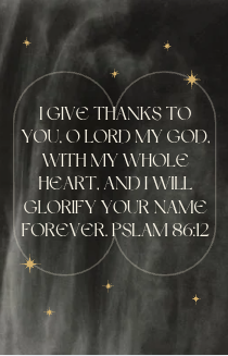 June 24: Psalm 86:12