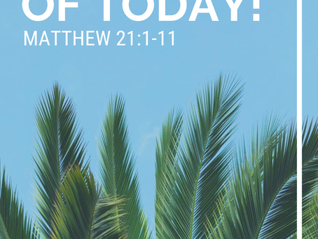 Palm Sunday: Passage of Today!
