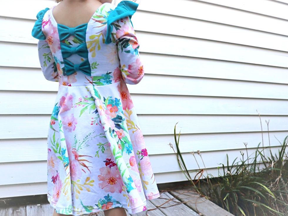 Thumbnail: Tropical Floral Bow Back Dress