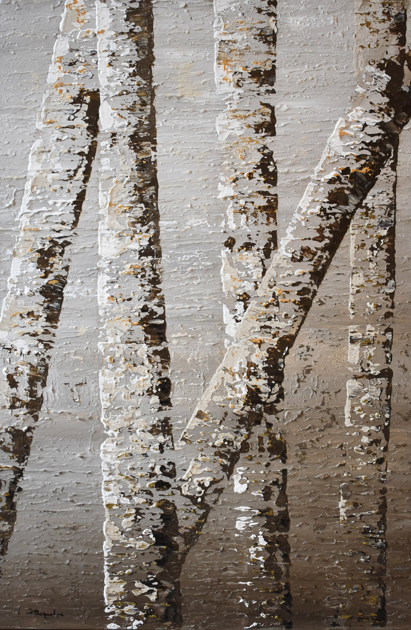 Birch Tree Reflection #6
