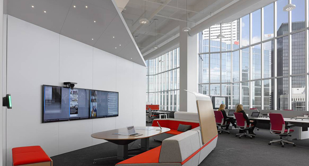 Steelcase cleaned up their office pretty well after the party.