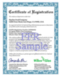 FDA FFCertificate of registration 注册证书 註冊證書
