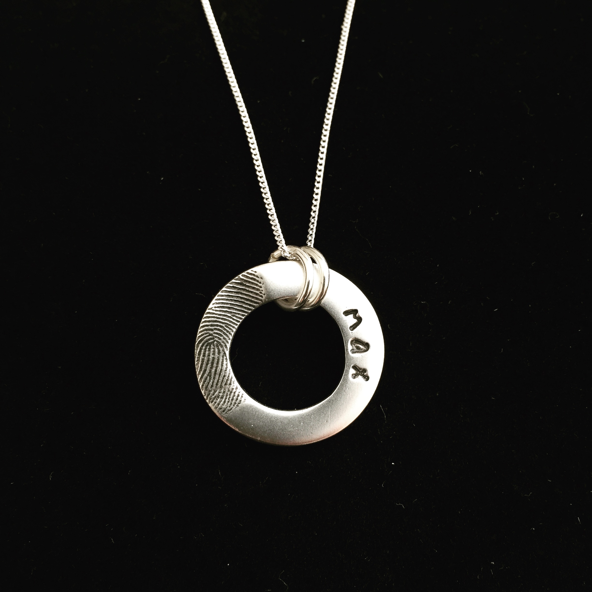 Silver Circle Fingerprint