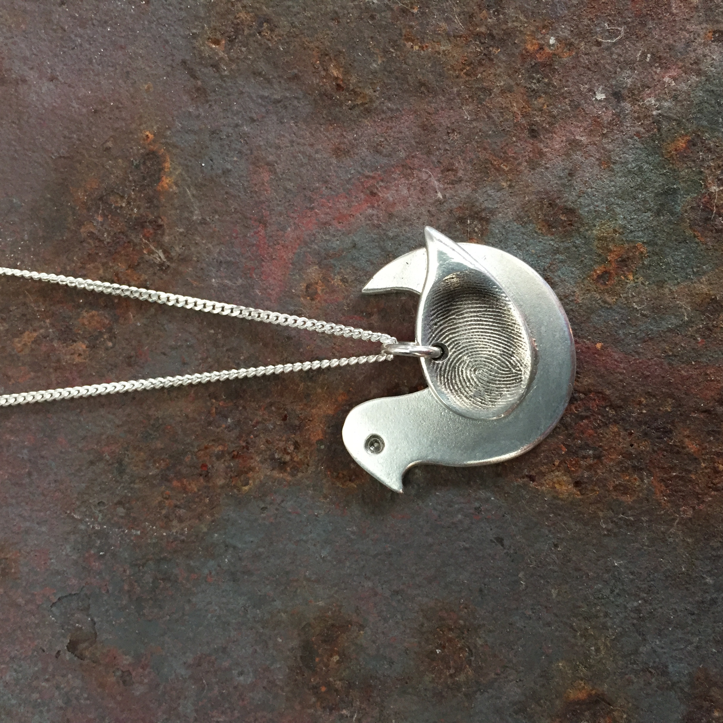 Silver Fingerprint bird