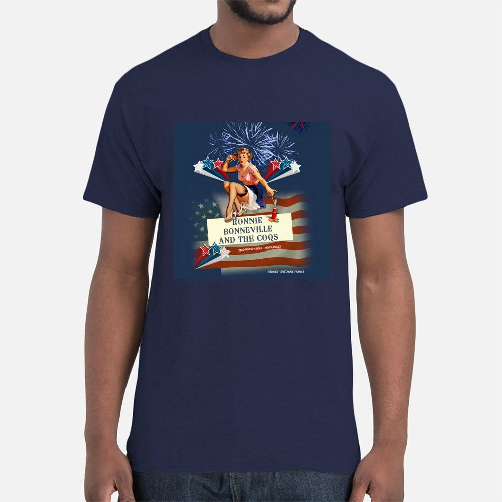 Tee Shirt  PINUP BLEU