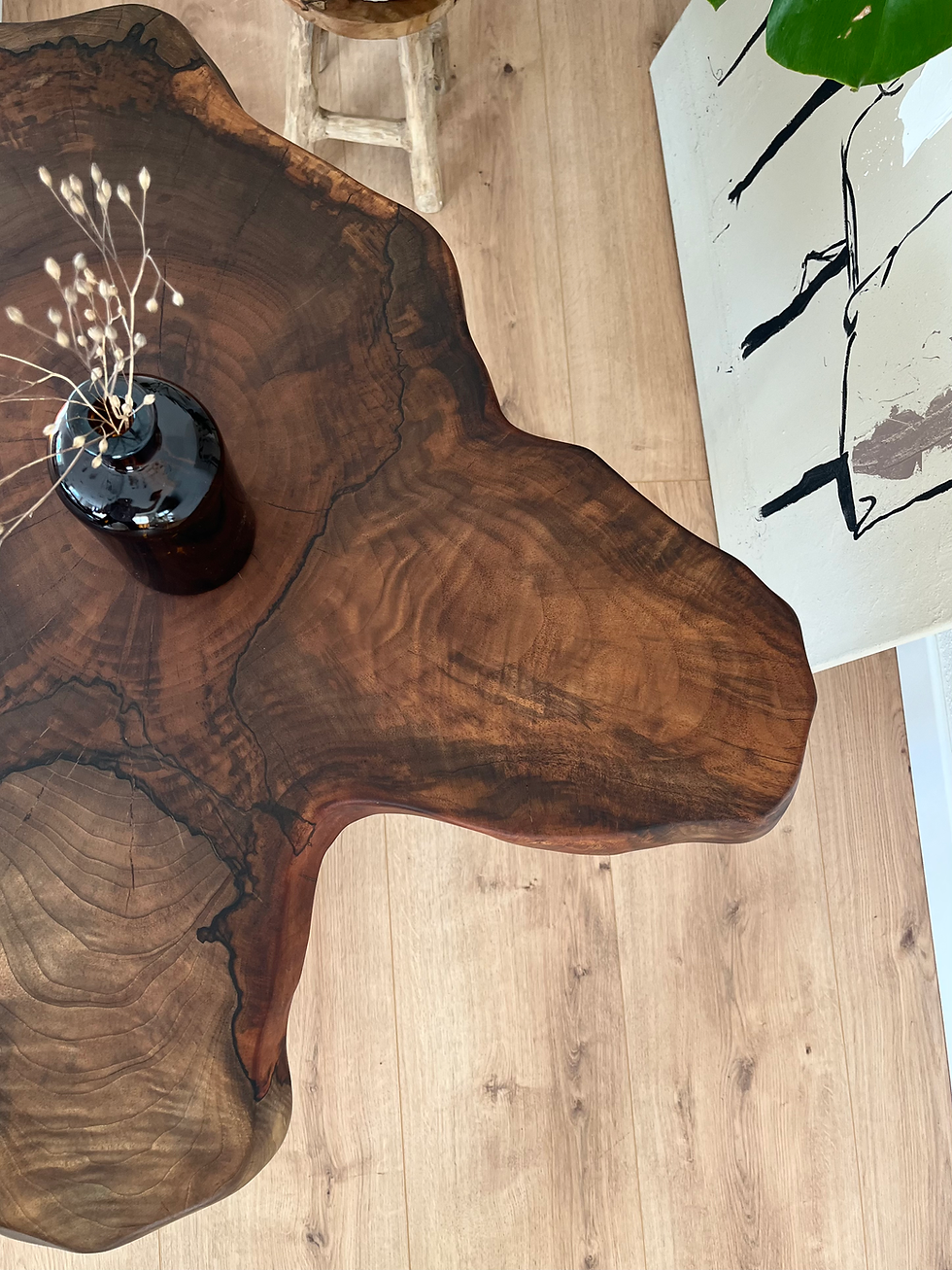 Miniaturbild: Couchtisch aus Nussbaum Massivholz, Beistelltisch