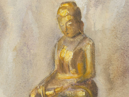 Statuette of a Buddha 1885 Emily Sargent Associated Names Emily Sargent Artist, American, 1857 - 1929. National Art Gallery US.