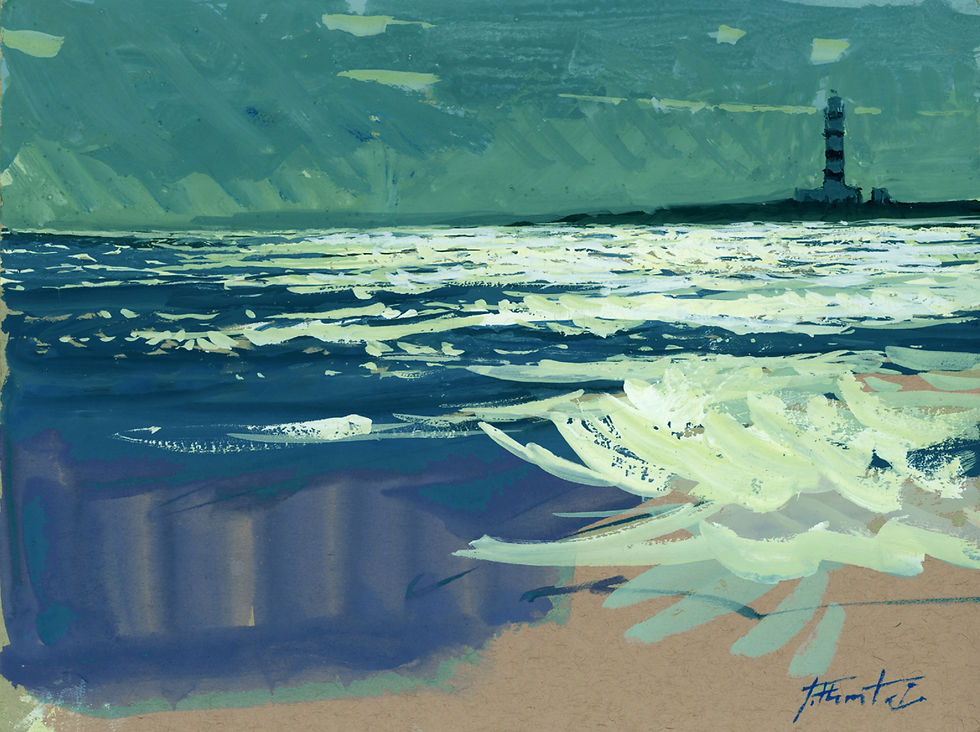 Phare de l'Illa de L'Aire Minorque polarized 20x15cm