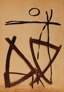 Primitives 3 - Laurent Ferrier - artiste peintre - Brou de noix sur papier