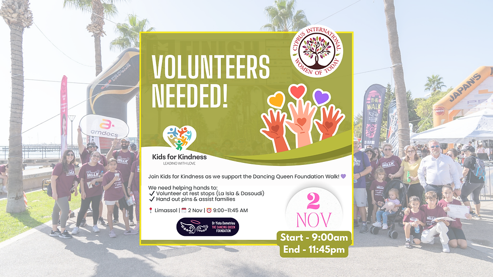 Volunteers Needed – Dancing Queen Foundation Walk with Kids for Kindness