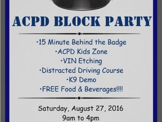 Police Block Party! Excellent idea.