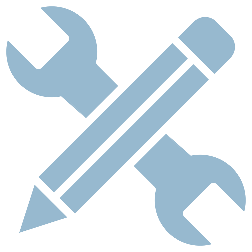 icon of a pencil and wrench representing skills