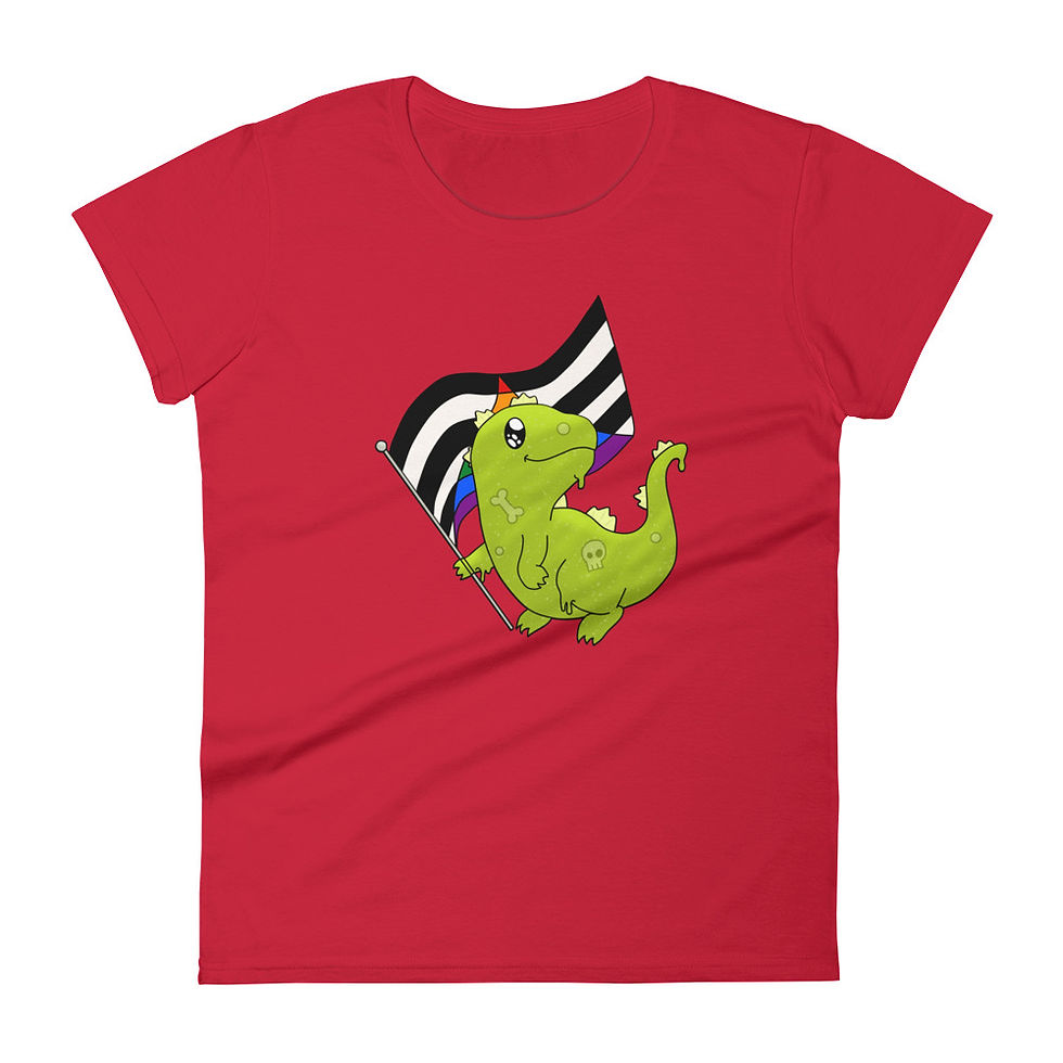 Thumbnail: Bloopzilla Ally Pride - Women's short sleeve t-shirt