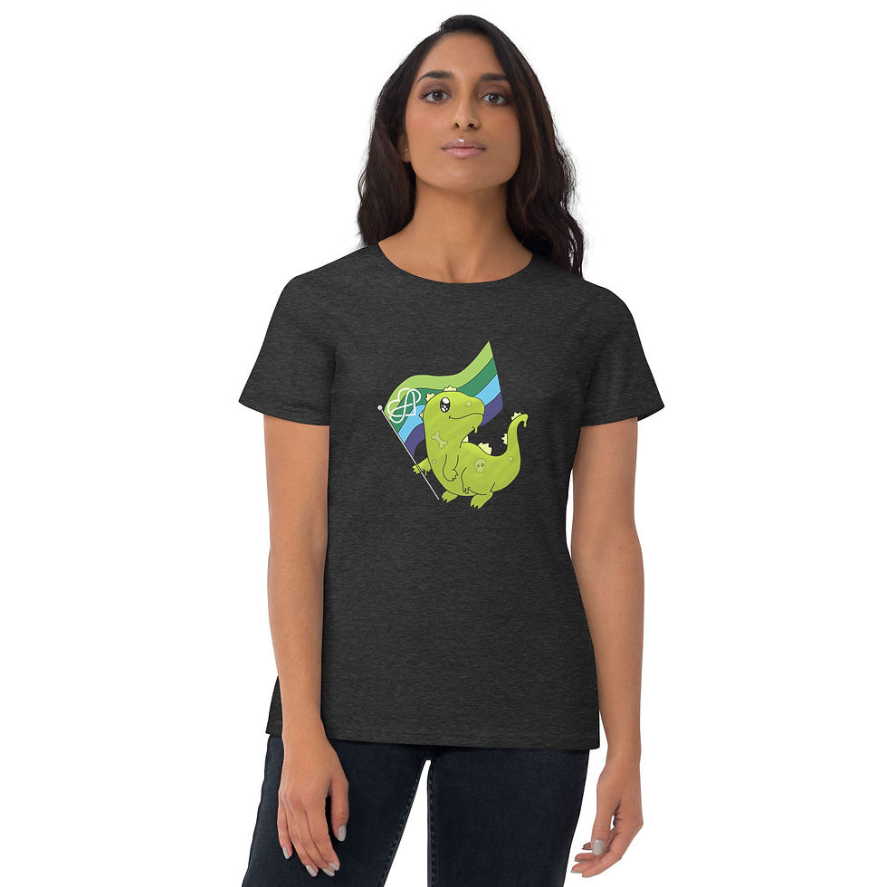 Thumbnail: Bloopzilla Polyamorous Pride 2 - Women's short sleeve t-shirt