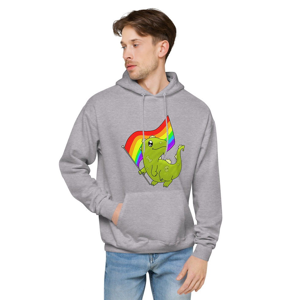 Thumbnail: Pride Bloopzilla Unisex fleece hoodie