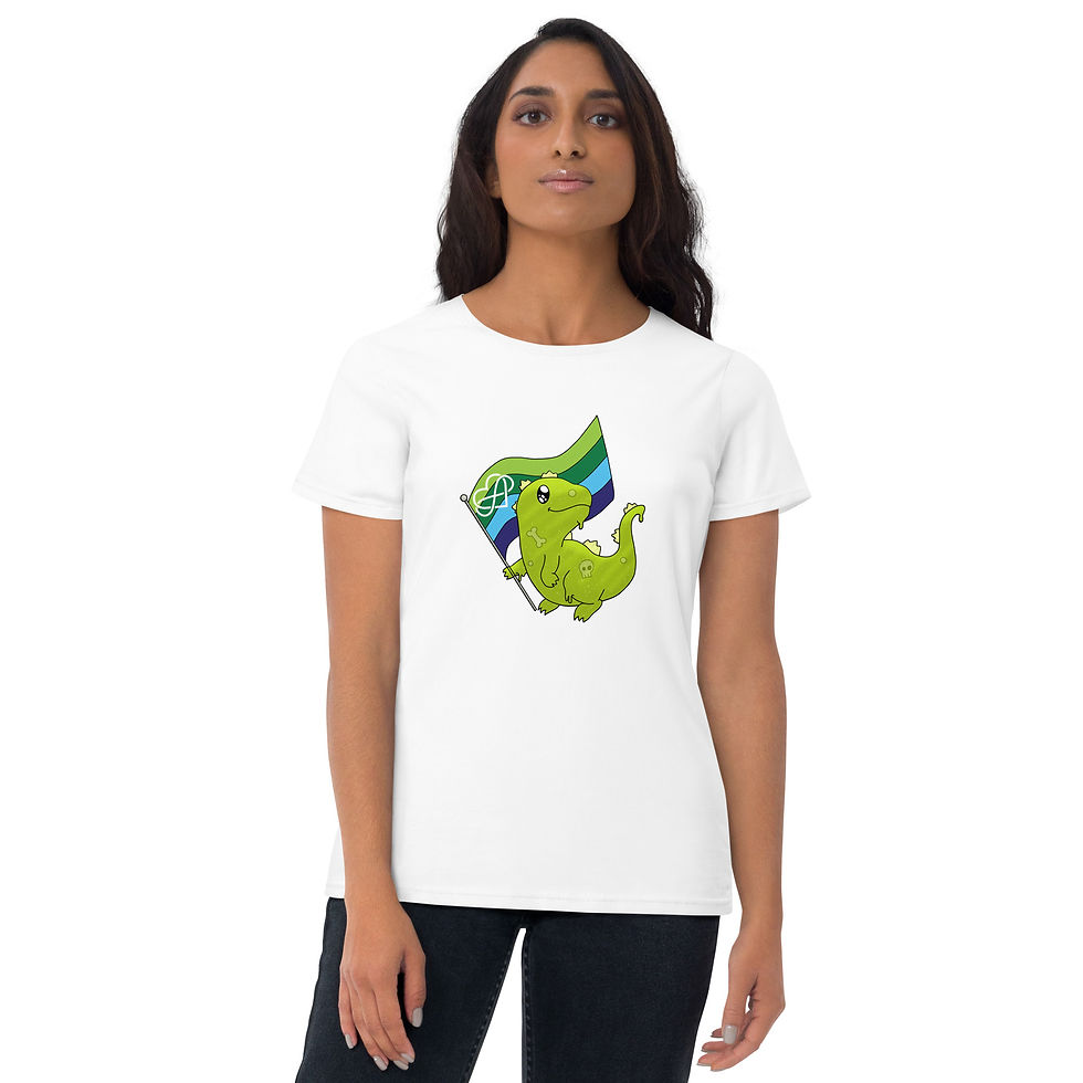 Thumbnail: Bloopzilla Polyamorous Pride 2 - Women's short sleeve t-shirt