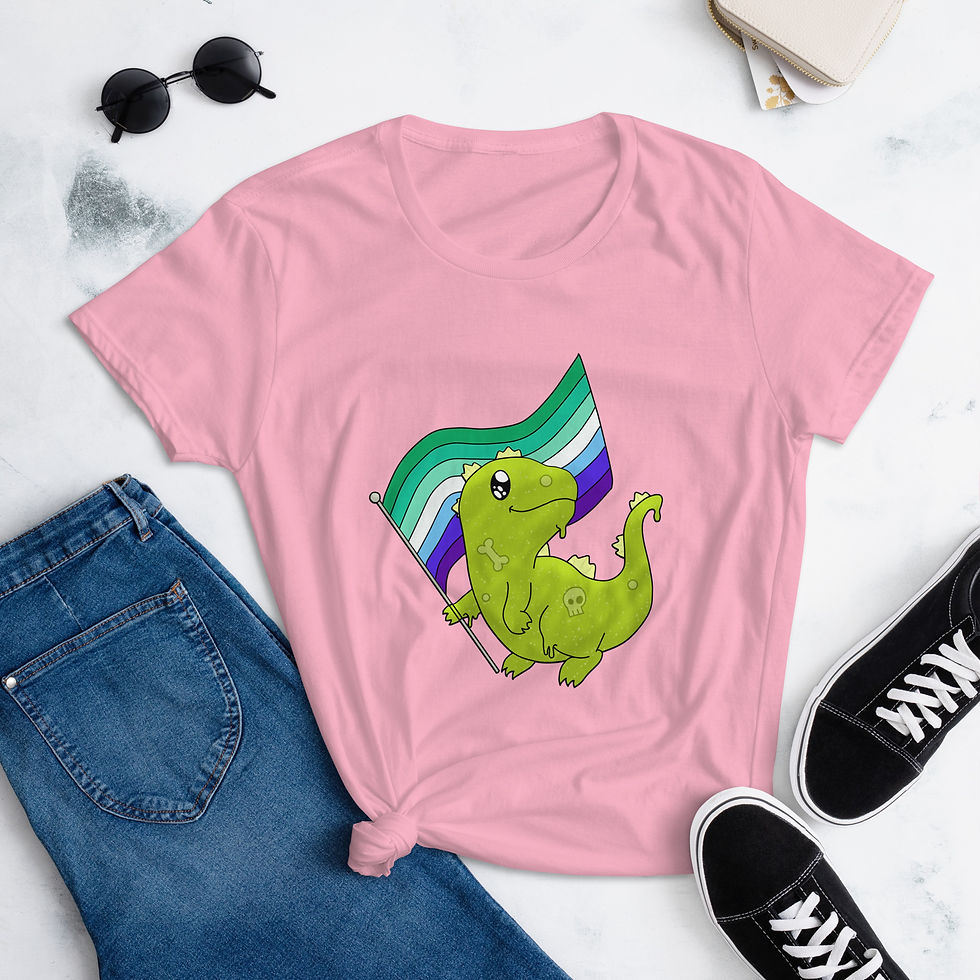 Thumbnail: Bloopzilla Gay Pride - Women's short sleeve t-shirt