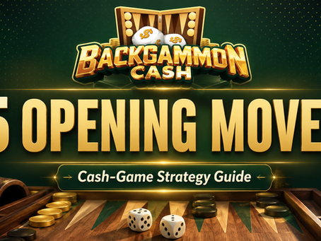 5 Opening Moves to Improve Backgammon Cash Winnings