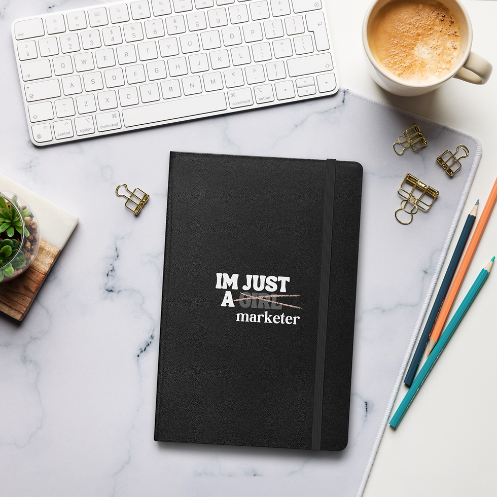 Thumbnail: Girl Marketer Hardcover bound notebook