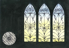 La città del disincanto - Postcard #8, 2016, tecnica mista, 10,5 x 14,8 cm