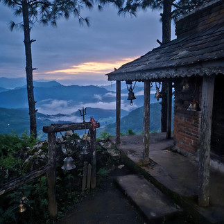 Little temple at Thanimai hilltop in Bandipur, Nepal