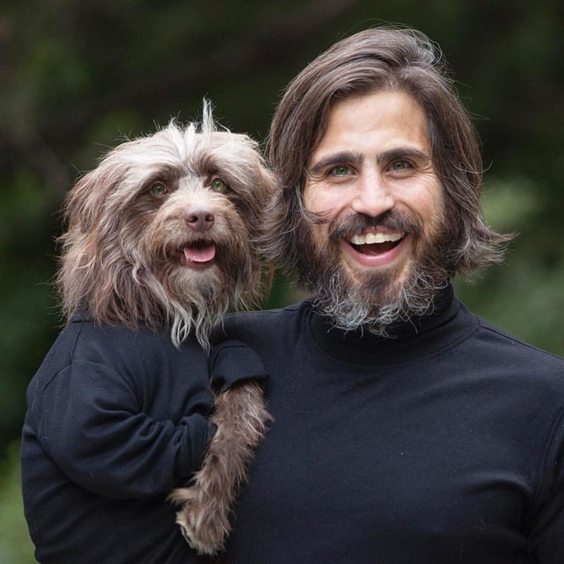 Dog and owner that look alike