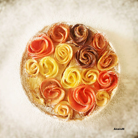 ROse Tarte aux pommes couleurs d'automne
