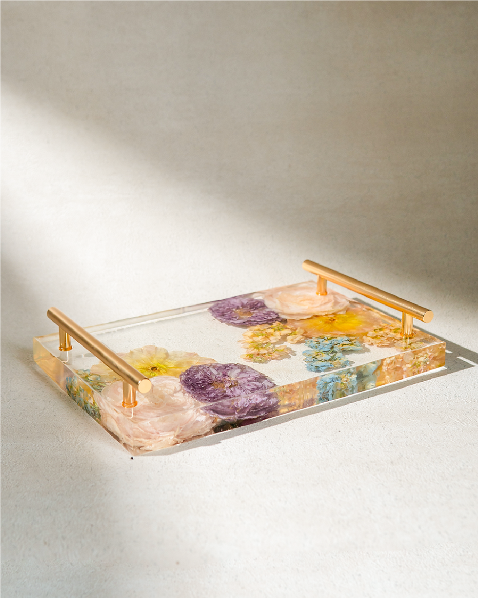 12 inch slim tray flower preservation bali