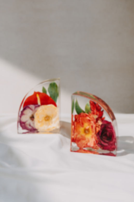 6 inch floral bookend floral preservation