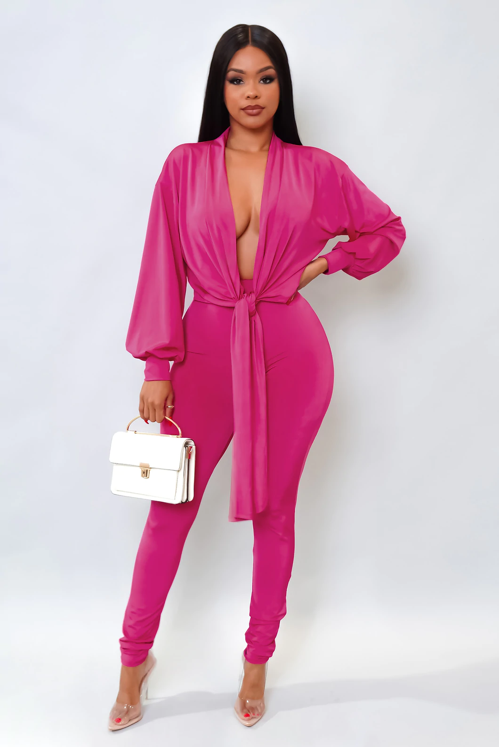 Thumbnail: Solange Two Piece Set - Fuchsia