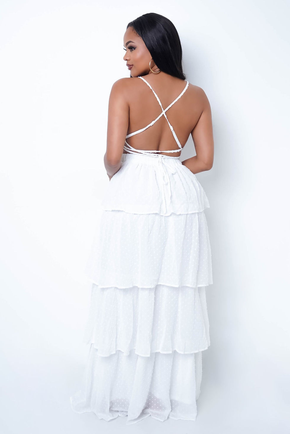 Thumbnail: You Look Perfect Maxi Dress - White