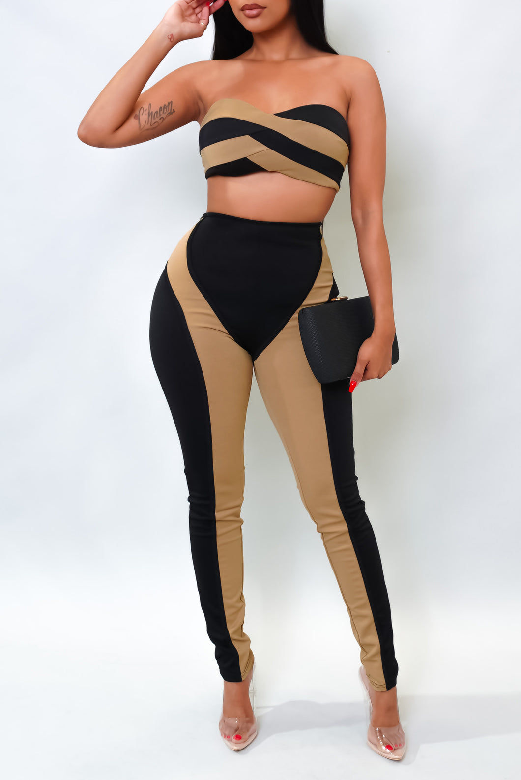 Confident Two Piece Set - Mocha