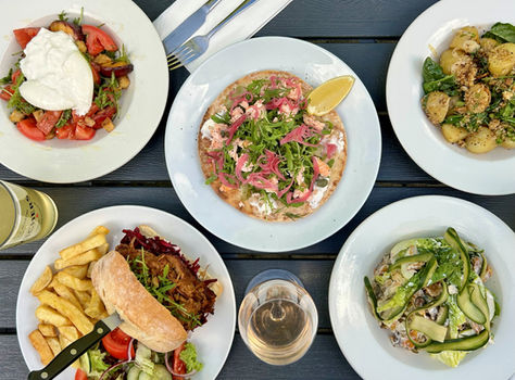 Summer menu dishes at Farrington's Cafe