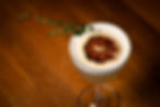 Elegant espresso martini with garnish – Virgin Hotels drink photography