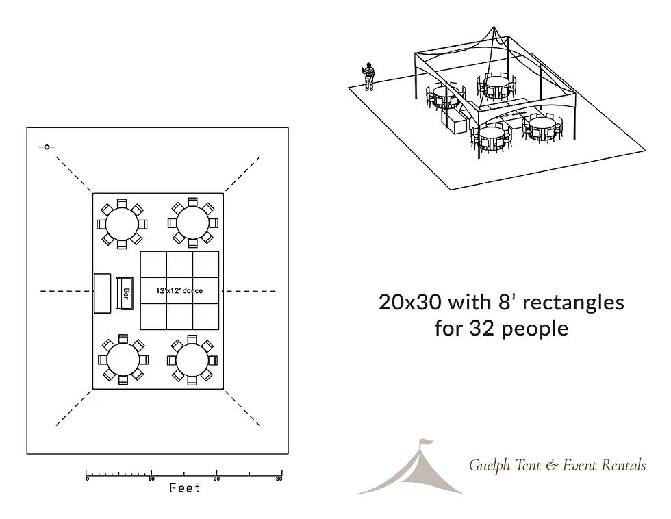 tent floorplan diagram