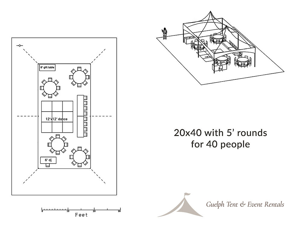 tent floorplan diagram