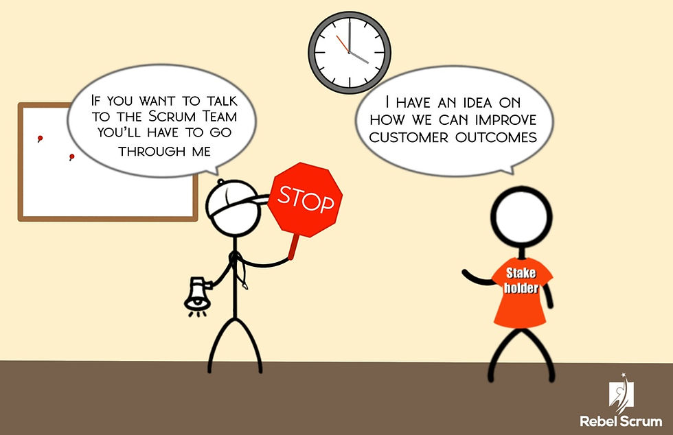 The Scrum Master shouldn't be the team's gatekeeper