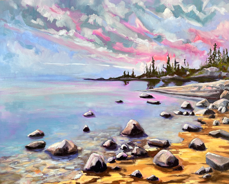 Sunset on McLeod Bay