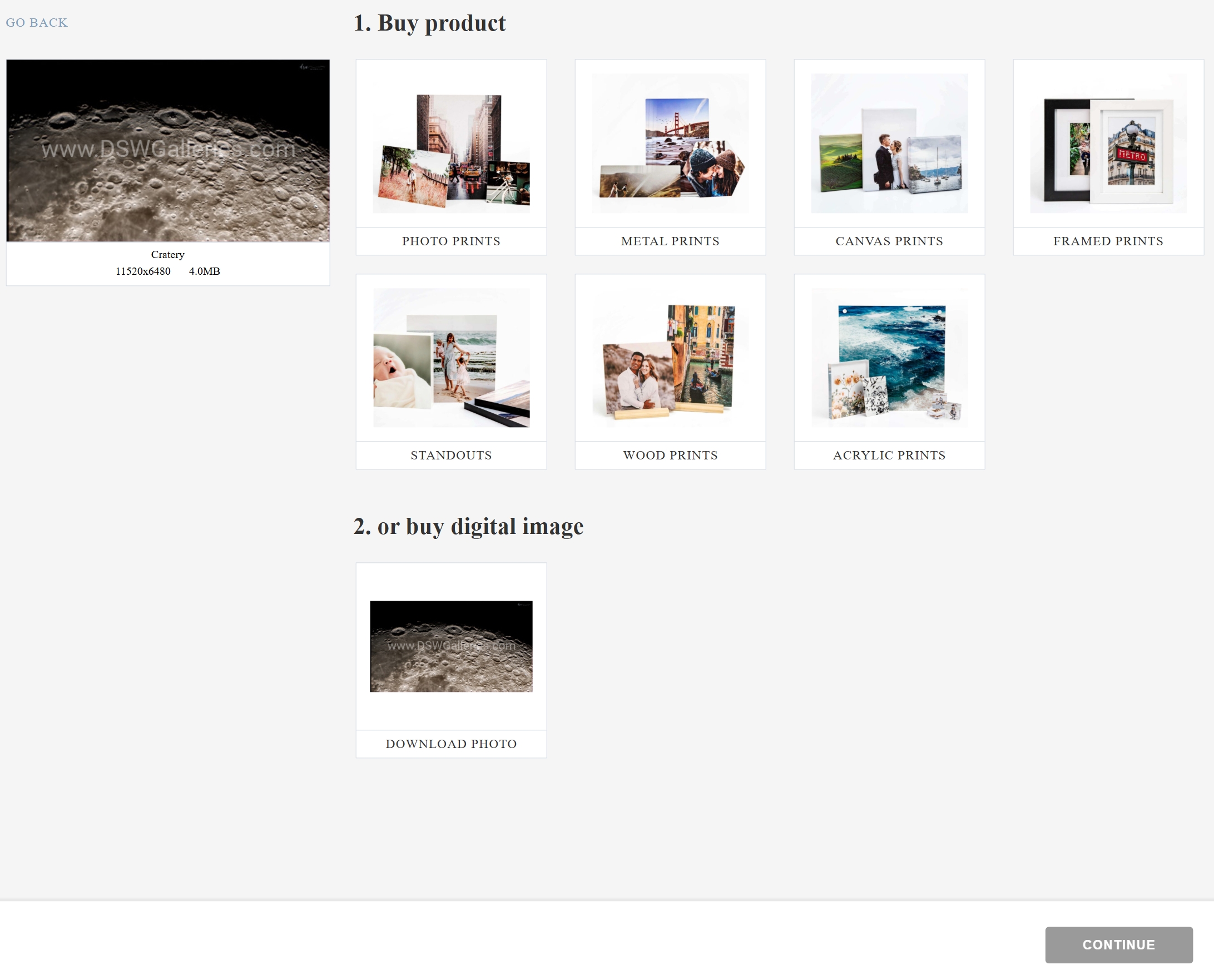 Print on Demand or Download