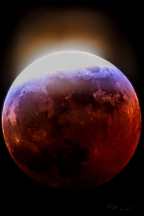 The moon during an eclipse