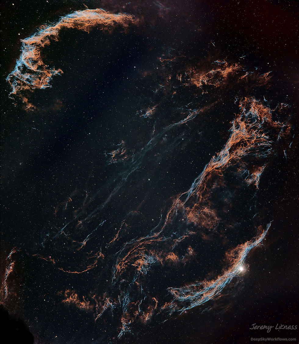 A large complex of filamentary gases entangled across space