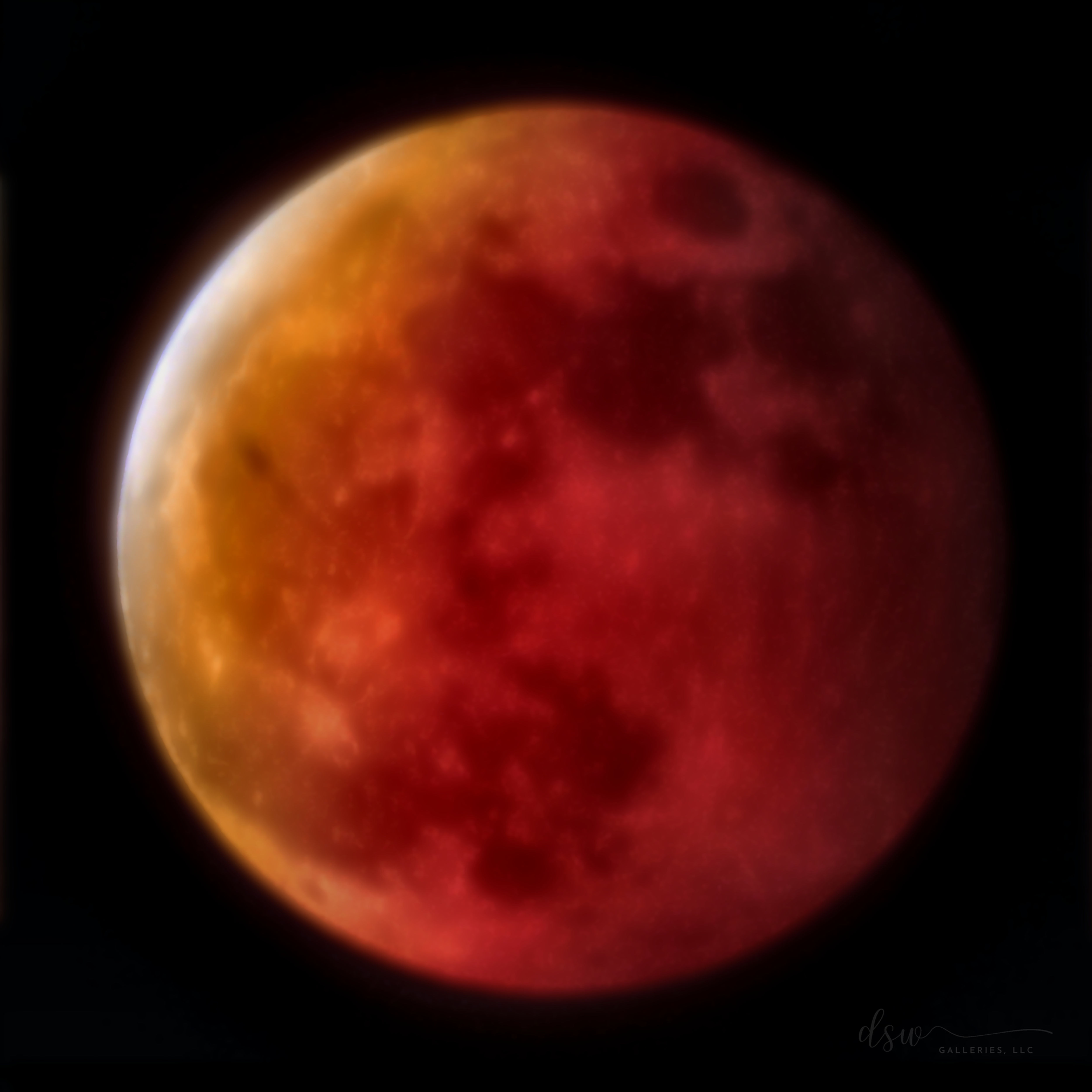 Bleeding moon Limited edition (10) Metal 16" x 16"