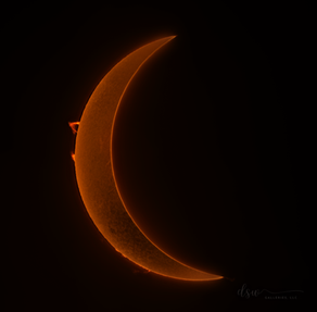A solar eclipse