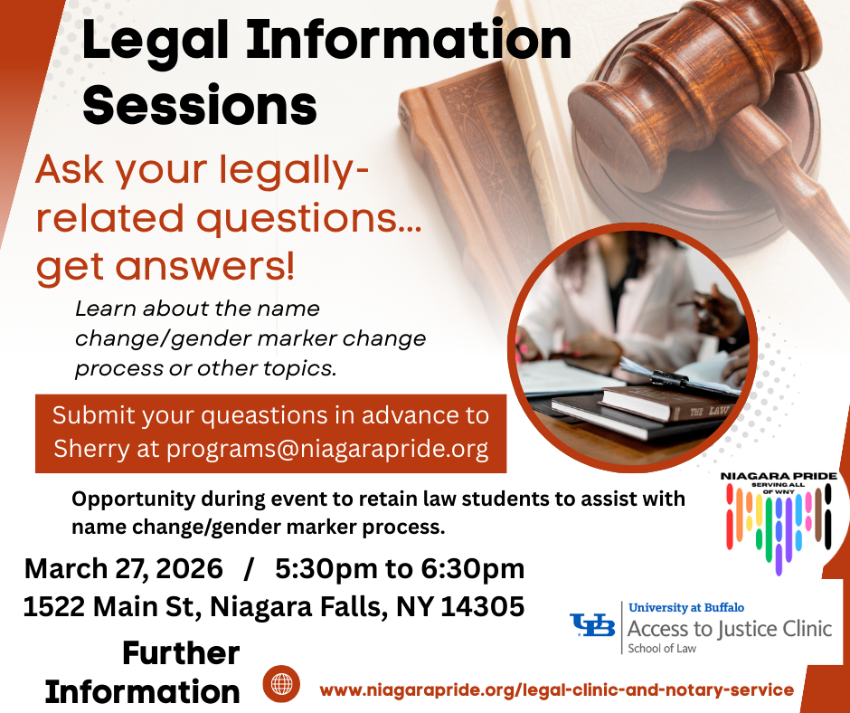 LGBTQIA+ Legal Information Session and Clinic