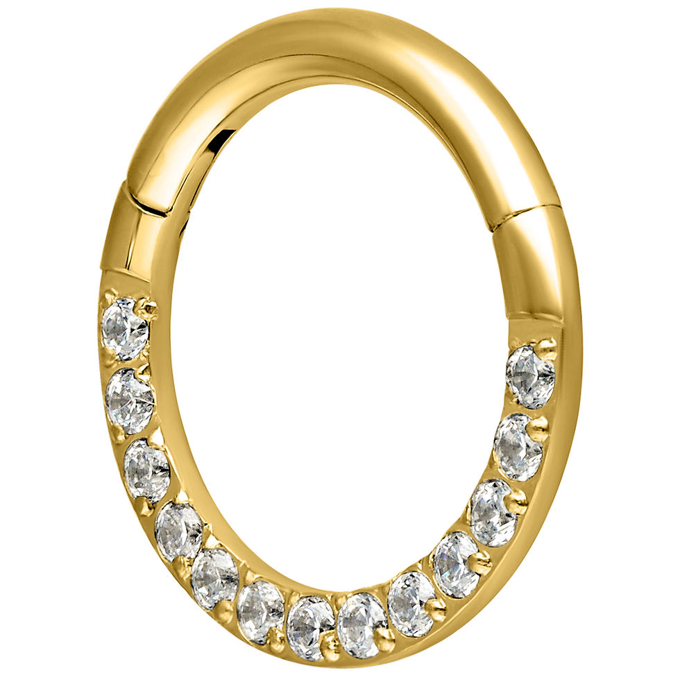Μικρογραφία: PAVE SET SEPTUM CLICKER ZIRCONLINE