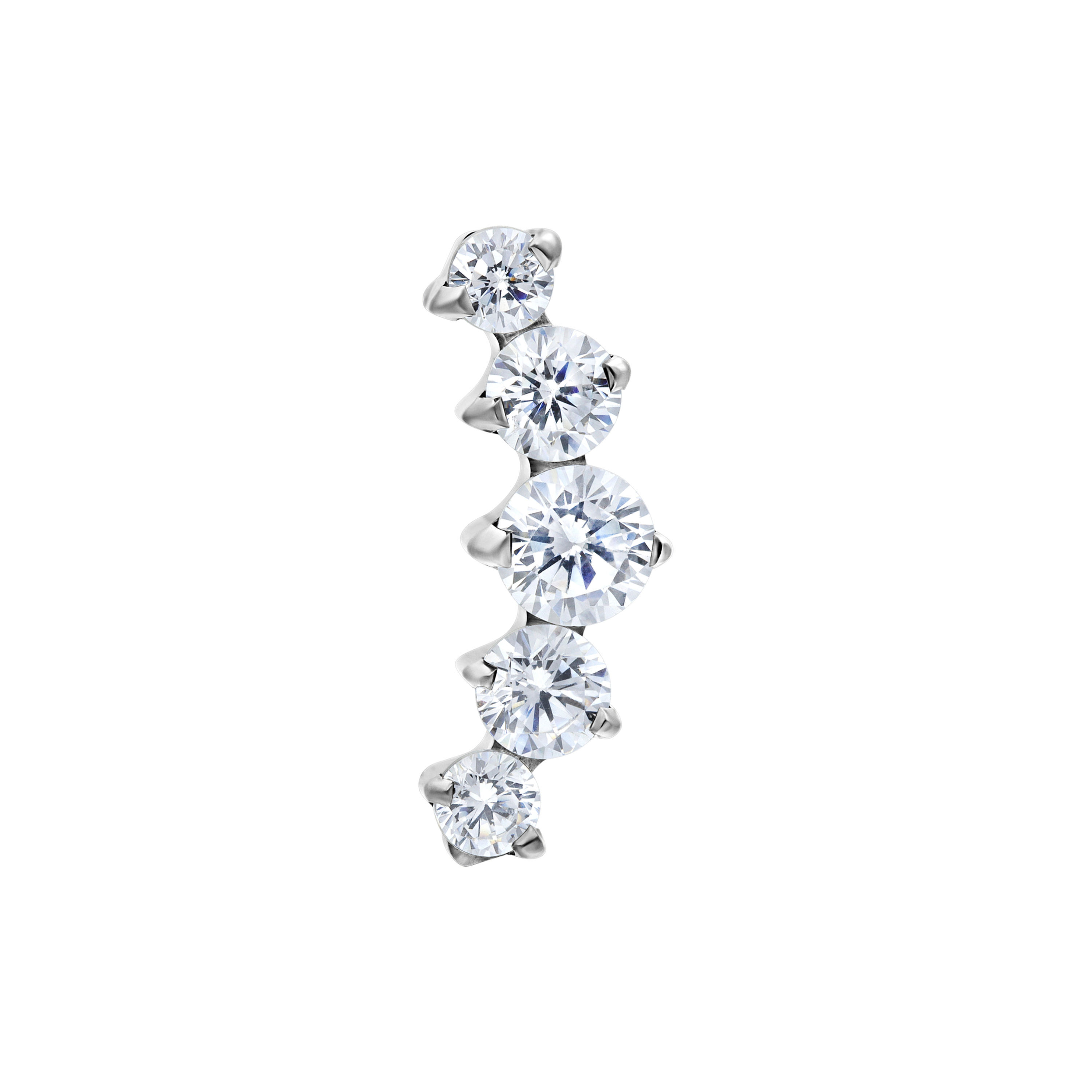 PUSH FIT 5 CRYSTAL LABRET