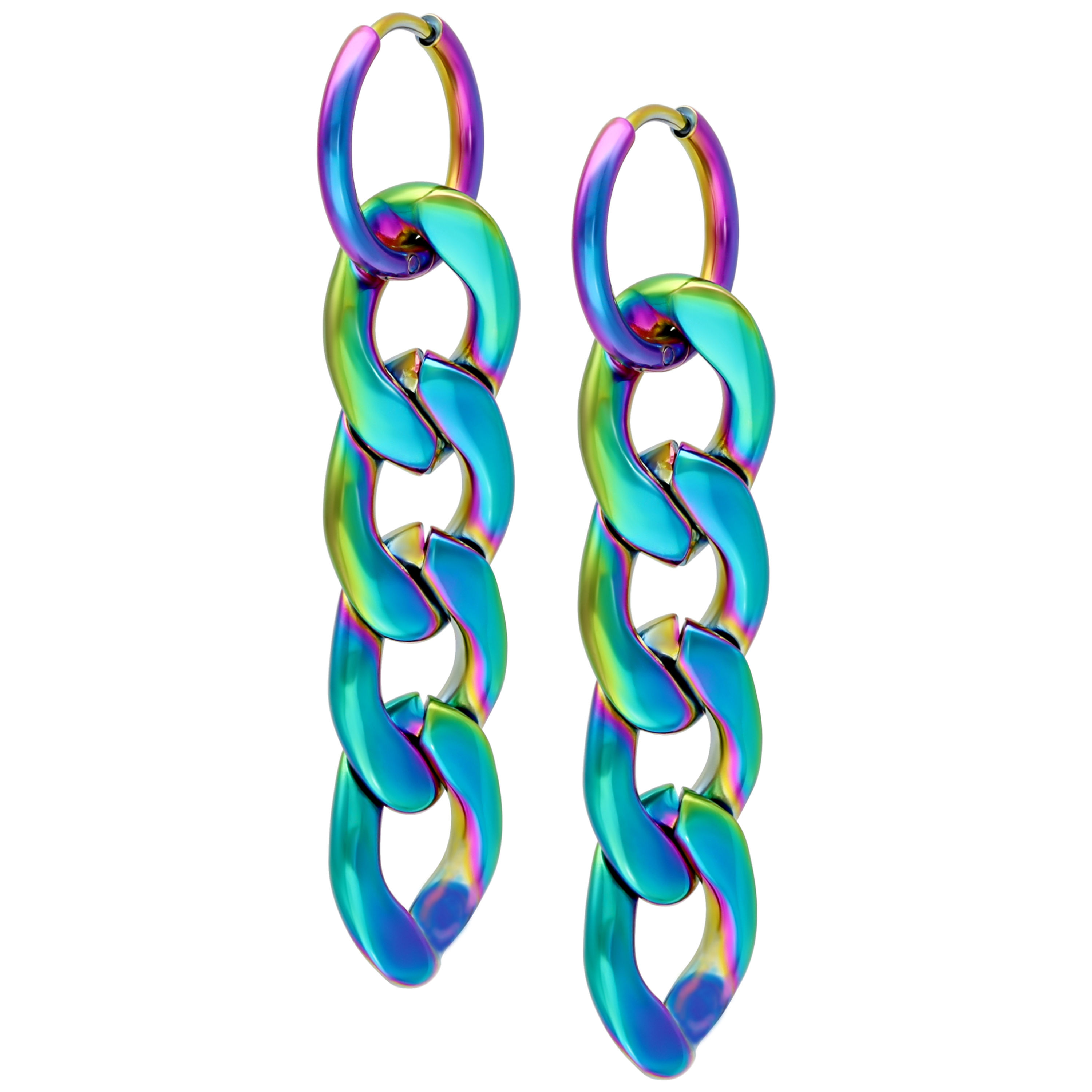 LITTLE ANODISED CHUNKY HOOPS