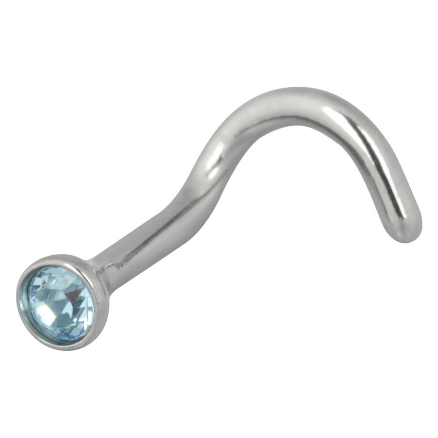 Μικρογραφία: TITANIUM CONE JEWELLED NOSESTUD
