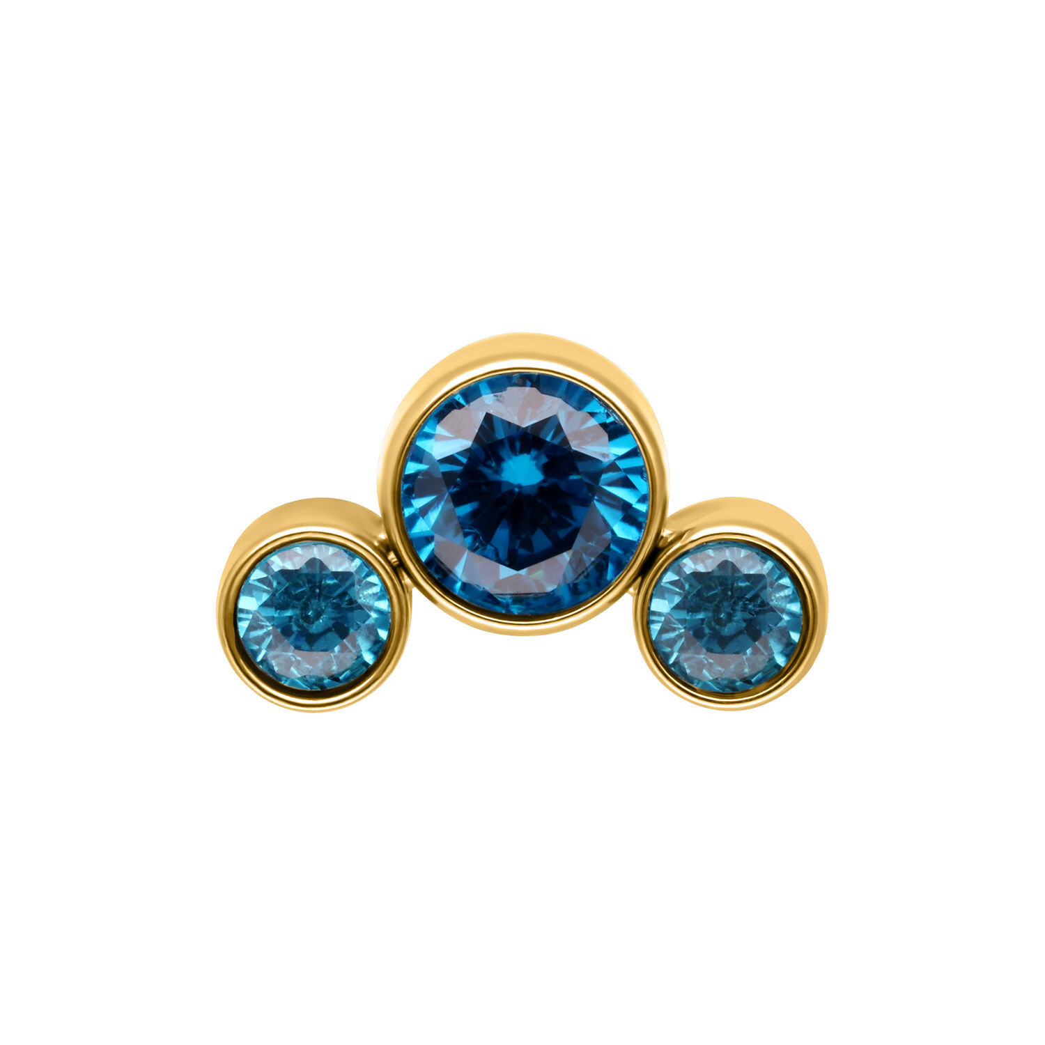PUSH FIT TURQUOISE CRYSTAL OASIS LABRET ZIRCONLINE