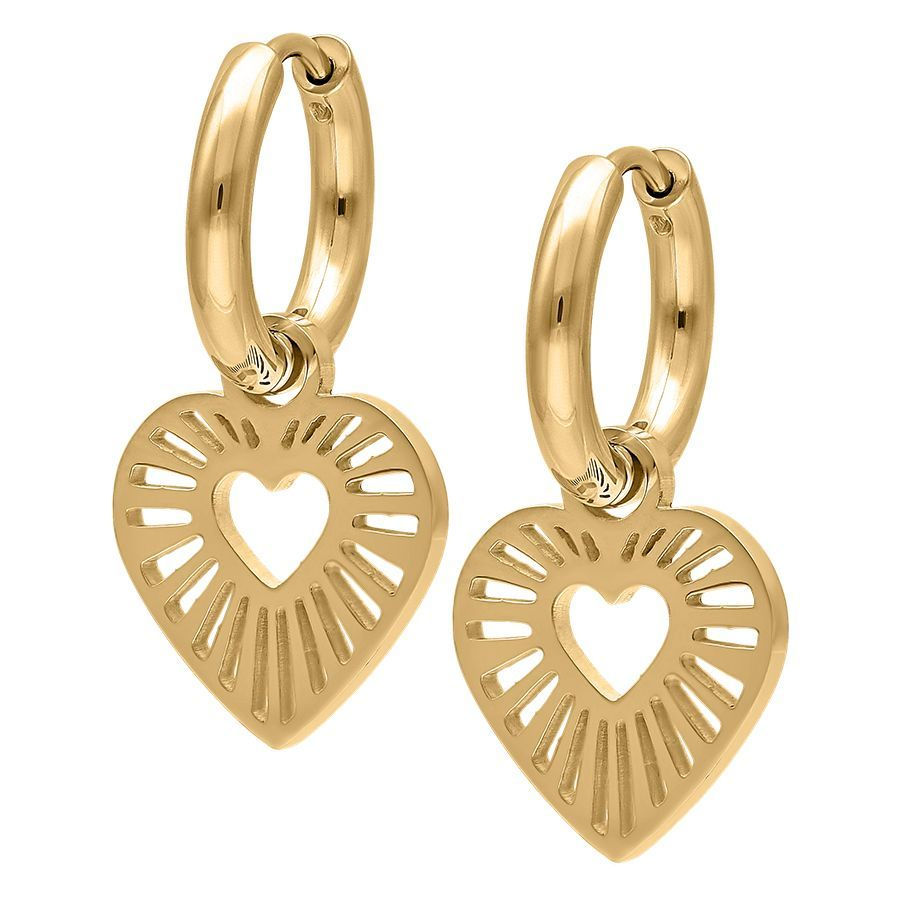 LITTLE RADIANT HEART HOOPS ZIRCONLINE